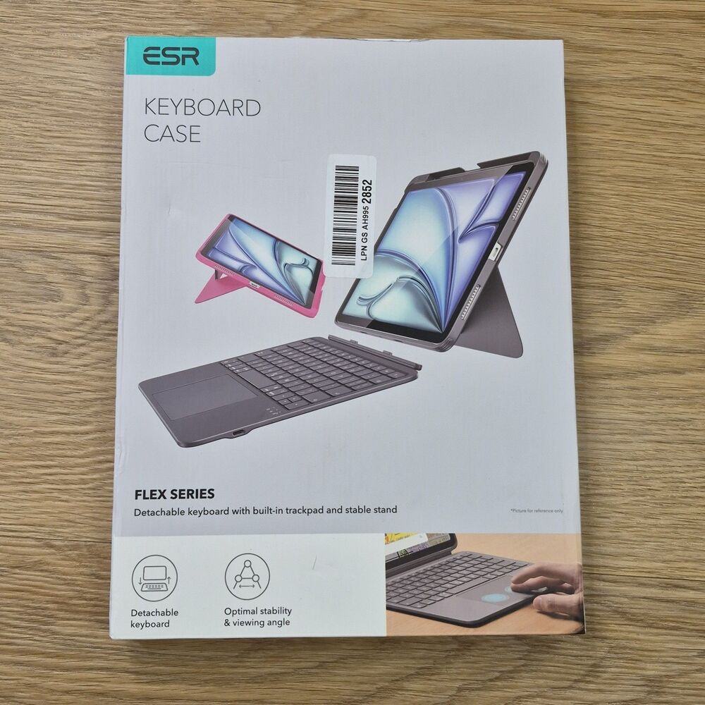 ESR Dark Grey Flex Keyboard Case Compatible with iPad Air 11in M2/M3 4th/5th Gen